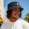 imageDALIX Ghost Tie Dye Bucket Hat Cotton Embroidery Casual Outdoor Style MensTie Dye Black