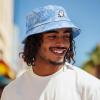 imageDALIX Ghost Tie Dye Bucket Hat Cotton Embroidery Casual Outdoor Style MensTie Dye Blue
