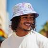 imageDALIX Ghost Tie Dye Bucket Hat Cotton Embroidery Casual Outdoor Style MensTie Dye Green