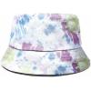imageDALIX Ghost Tie Dye Bucket Hat Cotton Embroidery Casual Outdoor Style MensTie Dye Green