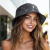 imageDALIX Heartly Ghost Tie Dye Bucket Hat Cotton Embroidery Casual Outdoor Style WomensTie Dye Black