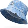 imageDALIX Heartly Ghost Tie Dye Bucket Hat Cotton Embroidery Casual Outdoor Style WomensTie Dye Blue