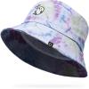 imageDALIX Heartly Ghost Tie Dye Bucket Hat Cotton Embroidery Casual Outdoor Style WomensTie Dye Green
