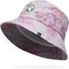 imageDALIX Heartly Ghost Tie Dye Bucket Hat Cotton Embroidery Casual Outdoor Style WomensTie Dye Pink