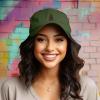 imageDALIX Sasquatch Embroidered Cap Cotton Baseball Summer Cool Dad Hat MensOlive