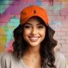 imageDALIX Sasquatch Embroidered Cap Cotton Baseball Summer Cool Dad Hat MensOrange