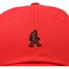 imageDALIX Sasquatch Embroidered Cap Cotton Baseball Summer Cool Dad Hat MensRed