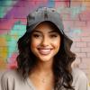 imageDALIX Sasquatch Embroidered Cap Cotton Baseball Summer Cool Dad Hat MensWashed Black