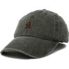 imageDALIX Sasquatch Embroidered Cap Cotton Baseball Summer Cool Dad Hat MensWashed Gray