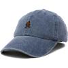 imageDALIX Sasquatch Embroidered Cap Cotton Baseball Summer Cool Dad Hat MensWashed Navy Blue