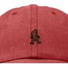 imageDALIX Sasquatch Embroidered Cap Cotton Baseball Summer Cool Dad Hat MensWashed Red