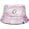 imageDALIX Ghost Tie Dye Bucket Hat Cotton Embroidery Casual Outdoor Style MensTie Dye Pink
