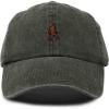 imageDALIX Sasquatch Embroidered Cap Cotton Baseball Summer Cool Dad Hat MensWashed Gray