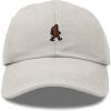 imageDALIX Sasquatch Embroidered Cap Cotton Baseball Summer Cool Dad Hat MensWashed Stone White