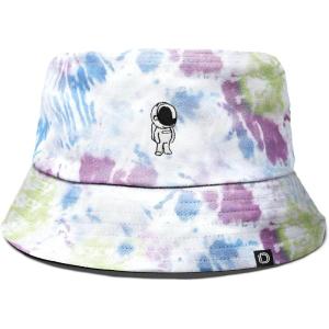 imageDALIX Astronaut Tie Dye Bucket Hat Cotton Embroidery Casual Outdoor Style MensTie Dye Green
