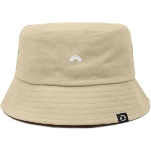 imageDALIX Lil Rainbow Embroidered Cotton Cap Outdoor Bucket Hat WomensSesame Beige
