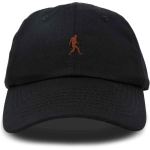 imageDALIX Sasquatch Embroidered Cap Cotton Baseball Summer Cool Dad Hat MensBlack
