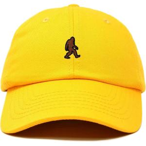 imageDALIX Sasquatch Embroidered Cap Cotton Baseball Summer Cool Dad Hat MensGold