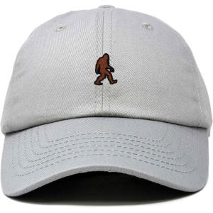imageDALIX Sasquatch Embroidered Cap Cotton Baseball Summer Cool Dad Hat MensGray