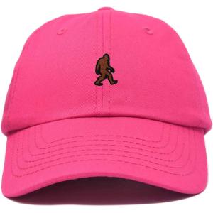 imageDALIX Sasquatch Embroidered Cap Cotton Baseball Summer Cool Dad Hat MensHot Pink