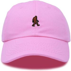 imageDALIX Sasquatch Embroidered Cap Cotton Baseball Summer Cool Dad Hat MensLight Pink