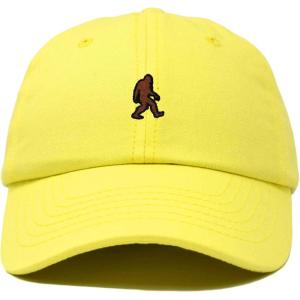 imageDALIX Sasquatch Embroidered Cap Cotton Baseball Summer Cool Dad Hat MensYellow
