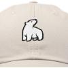 imageDALIX Polar Bear Embroidery Dad Hat Baseball Cap Mens WomensBeige