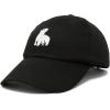 imageDALIX Polar Bear Embroidery Dad Hat Baseball Cap Mens WomensBlack