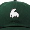 imageDALIX Polar Bear Embroidery Dad Hat Baseball Cap Mens WomensDark Green