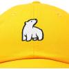 imageDALIX Polar Bear Embroidery Dad Hat Baseball Cap Mens WomensGold
