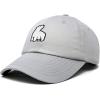imageDALIX Polar Bear Embroidery Dad Hat Baseball Cap Mens WomensGray