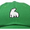 imageDALIX Polar Bear Embroidery Dad Hat Baseball Cap Mens WomensKelly Green