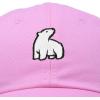 imageDALIX Polar Bear Embroidery Dad Hat Baseball Cap Mens WomensLight Pink