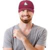 imageDALIX Polar Bear Embroidery Dad Hat Baseball Cap Mens WomensMaroon