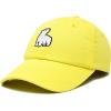 imageDALIX Polar Bear Embroidery Dad Hat Baseball Cap Mens WomensMinion Yellow