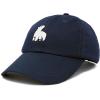 imageDALIX Polar Bear Embroidery Dad Hat Baseball Cap Mens WomensNavy Blue