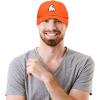 imageDALIX Polar Bear Embroidery Dad Hat Baseball Cap Mens WomensOrange