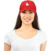 imageDALIX Polar Bear Embroidery Dad Hat Baseball Cap Mens WomensRed