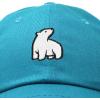 imageDALIX Polar Bear Embroidery Dad Hat Baseball Cap Mens WomensTeal
