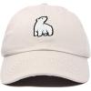 imageDALIX Polar Bear Embroidery Dad Hat Baseball Cap Mens WomensBeige