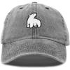 imageDALIX Polar Bear Embroidery Dad Hat Baseball Cap Mens WomensBlack Vintage