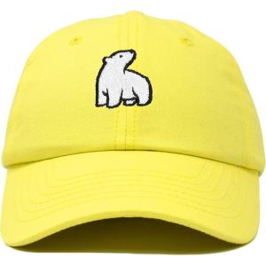 imageDALIX Polar Bear Embroidery Dad Hat Baseball Cap Mens WomensMinion Yellow