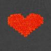 imageDALIX Pixel Heart Embroidered Fleece Crewneck Long Sleeve Sweatshirt MensAsphalt Gray
