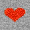 imageDALIX Pixel Heart Embroidered Fleece Crewneck Long Sleeve Sweatshirt MensAthletic Heather