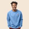 imageDALIX Pixel Heart Embroidered Fleece Crewneck Long Sleeve Sweatshirt MensCarolina Blue