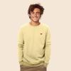 imageDALIX Pixel Heart Embroidered Fleece Crewneck Long Sleeve Sweatshirt MensFrench Vanilla