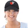 imageCute Koala with Heart Hat Womens Embroidered Baseball CapBlack