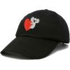 imageCute Koala with Heart Hat Womens Embroidered Baseball CapBlack