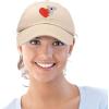 imageCute Koala with Heart Hat Womens Embroidered Baseball CapKhaki
