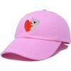 imageCute Koala with Heart Hat Womens Embroidered Baseball CapLight Pink